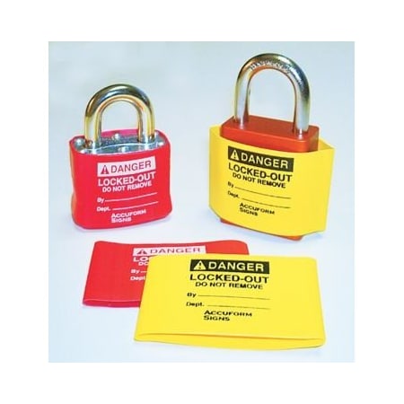 Accuform PADLOCK COVER LABELS COLOR LAK221YL LAK221YL